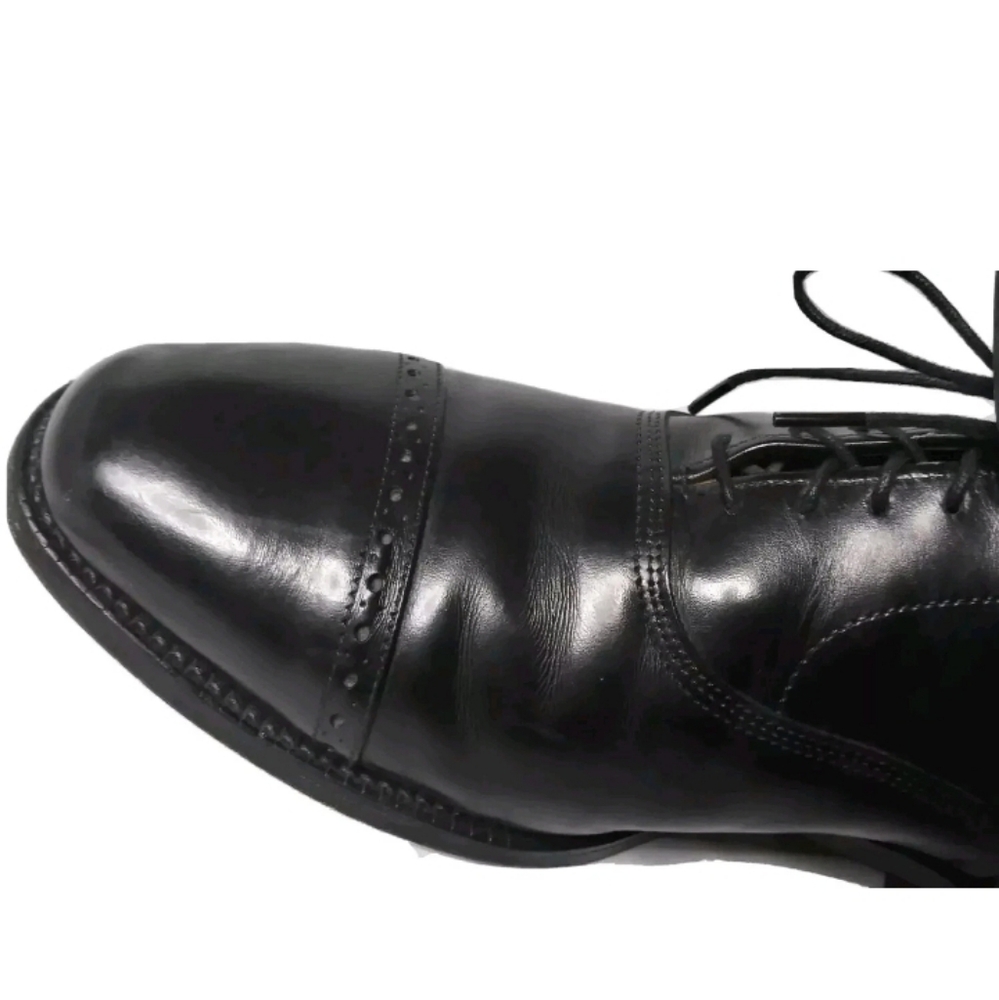 Allen Edmonds Byron Cap Toe Oxfords Men's Size 10 D Made In USA Quarter Brogue - Picture 3 of 12